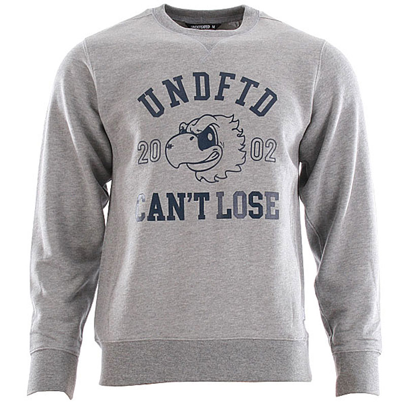 Undftd Толстовка Can't Lose Crew (5018140-grey hea)  - цена, описание, фото 1